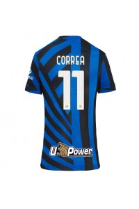 Inter Milan Joaquin Correa #11 Voetbaltruitje Thuis tenue Dames 2024-25 Korte Mouw